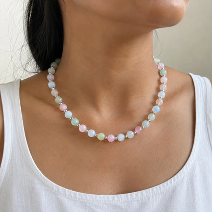 SunShift — UV Colour Changing Bead Necklace | Pastel Indoors, Rainbow in Sunlight