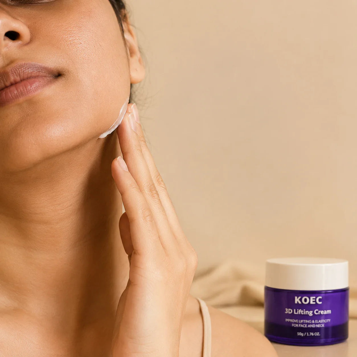 KOEC 3D Lifting Cream — Korean Retinol & Peptide Night Cream
