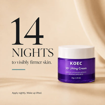 KOEC 3D Lifting Cream — Korean Retinol & Peptide Night Cream