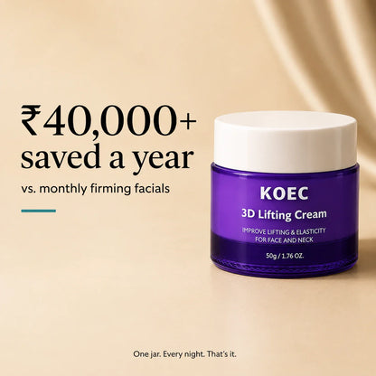 KOEC 3D Lifting Cream — Korean Retinol & Peptide Night Cream