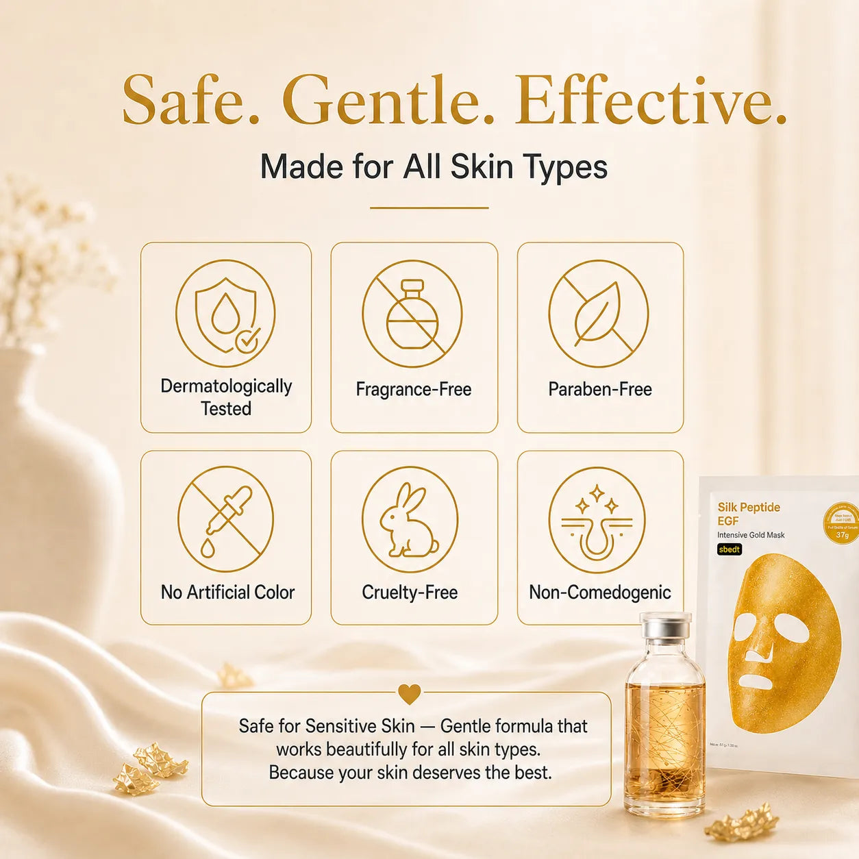 Korean Gold Peptide Hydrogel Mask
