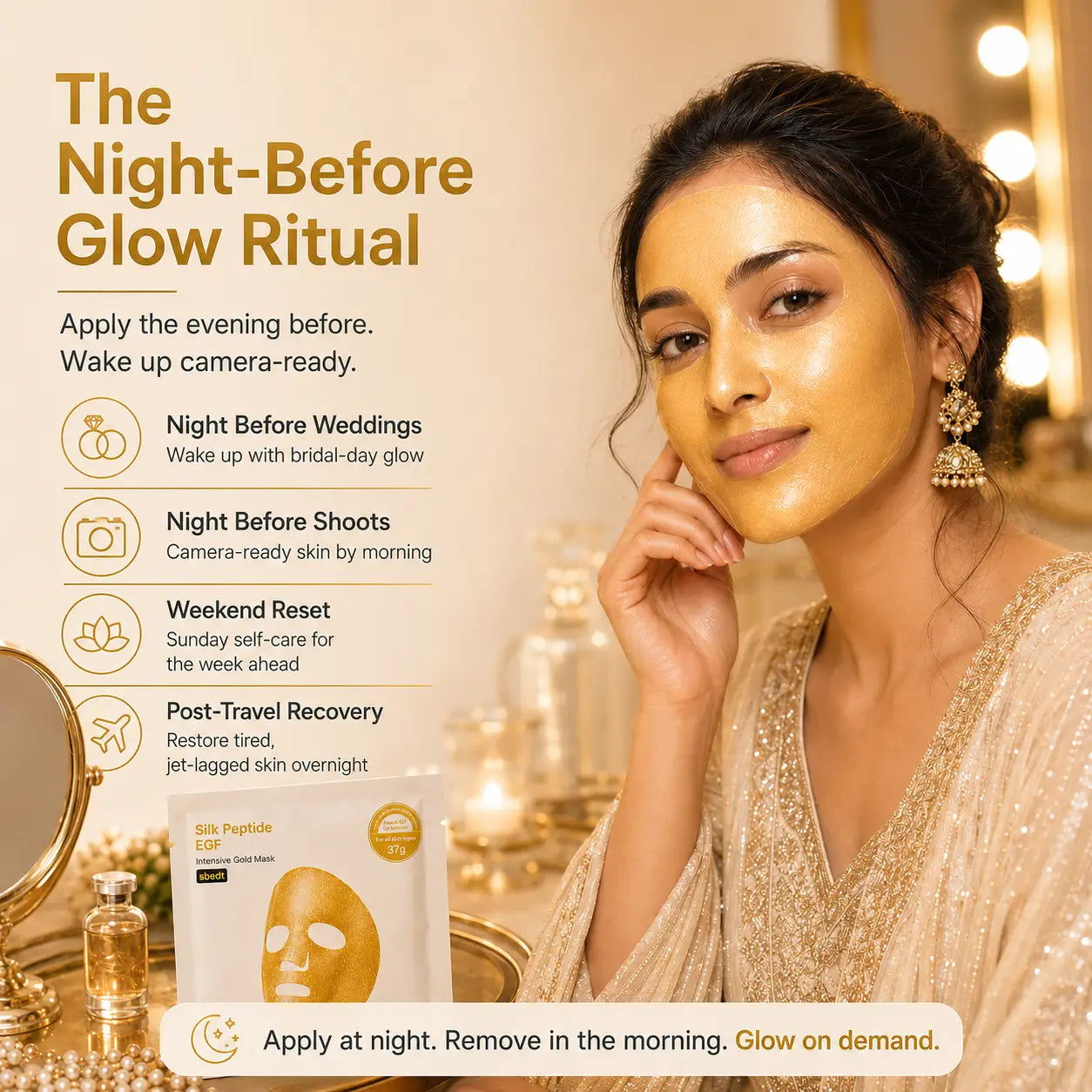 Korean Gold Peptide Hydrogel Mask