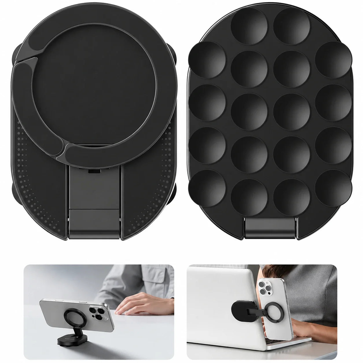 StickShot Pro – 360° Magnetic Suction Phone Mount & Stand
