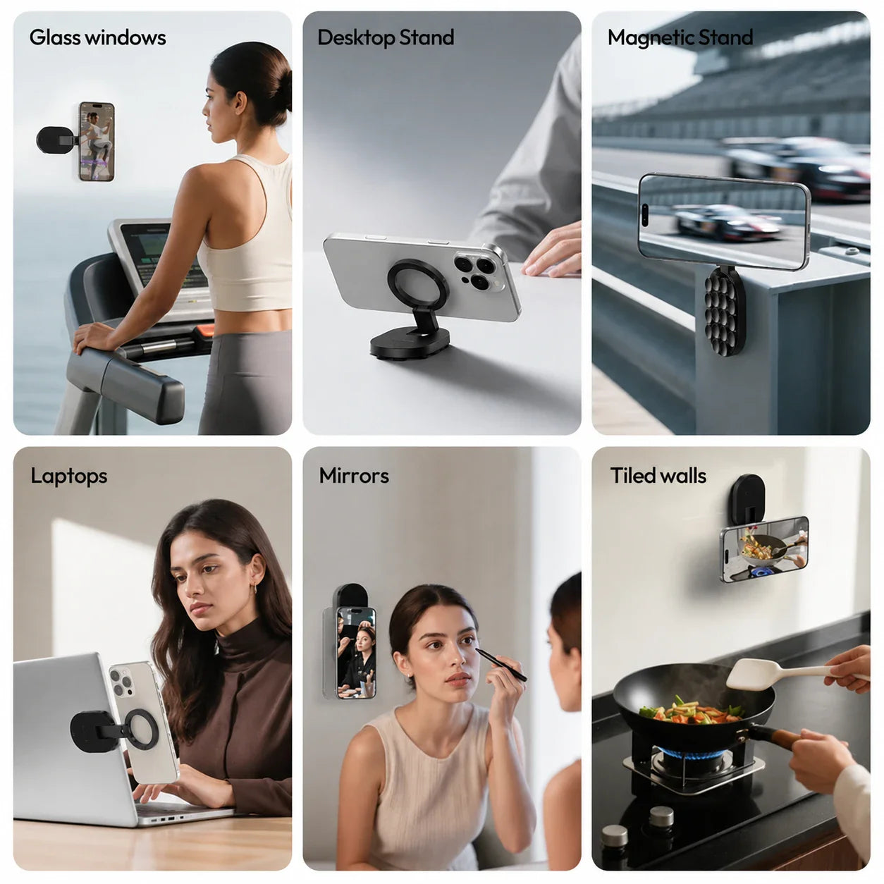 StickShot Pro – 360° Magnetic Suction Phone Mount & Stand