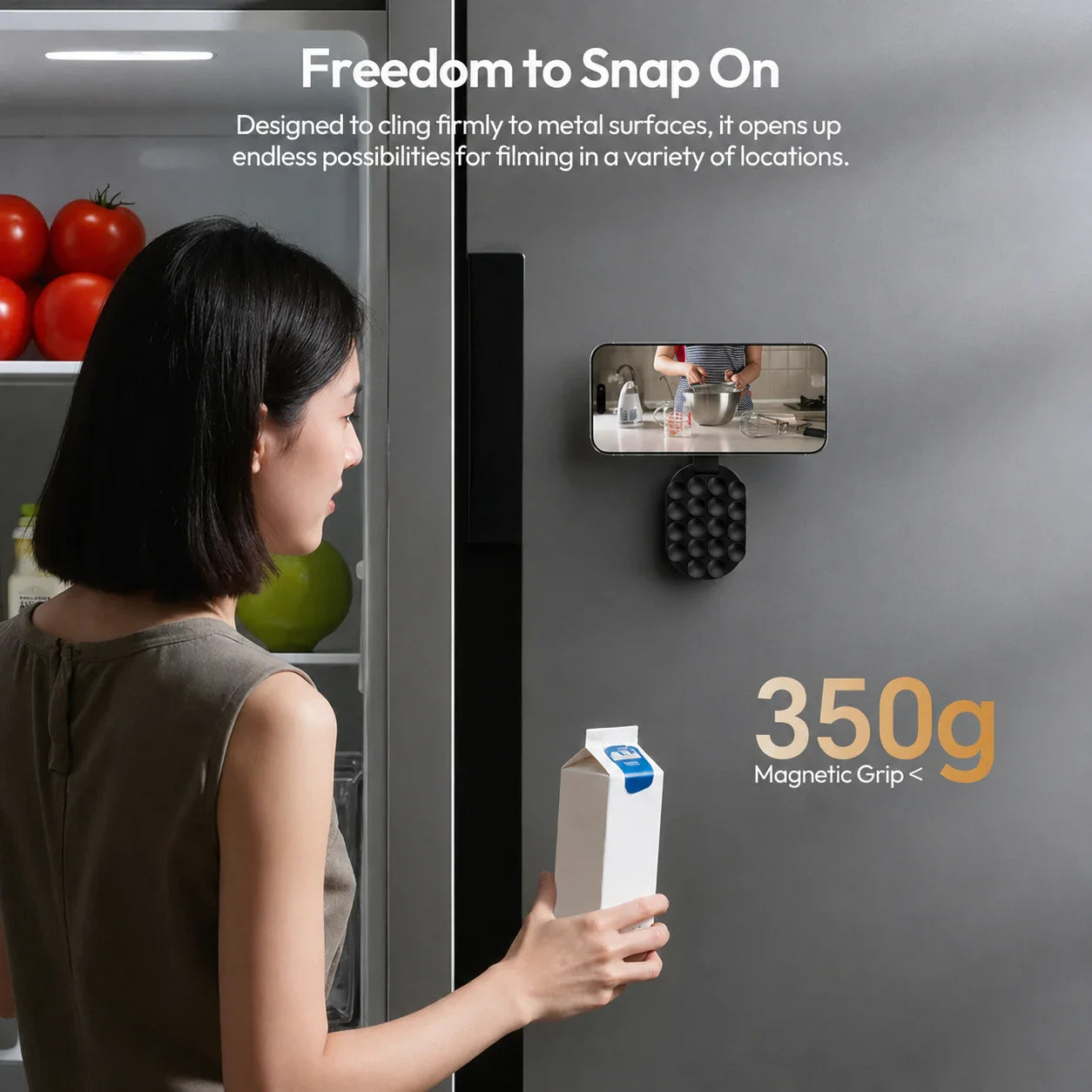 StickShot Pro – 360° Magnetic Suction Phone Mount & Stand