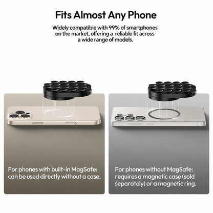 StickShot Pro – 360° Magnetic Suction Phone Mount & Stand