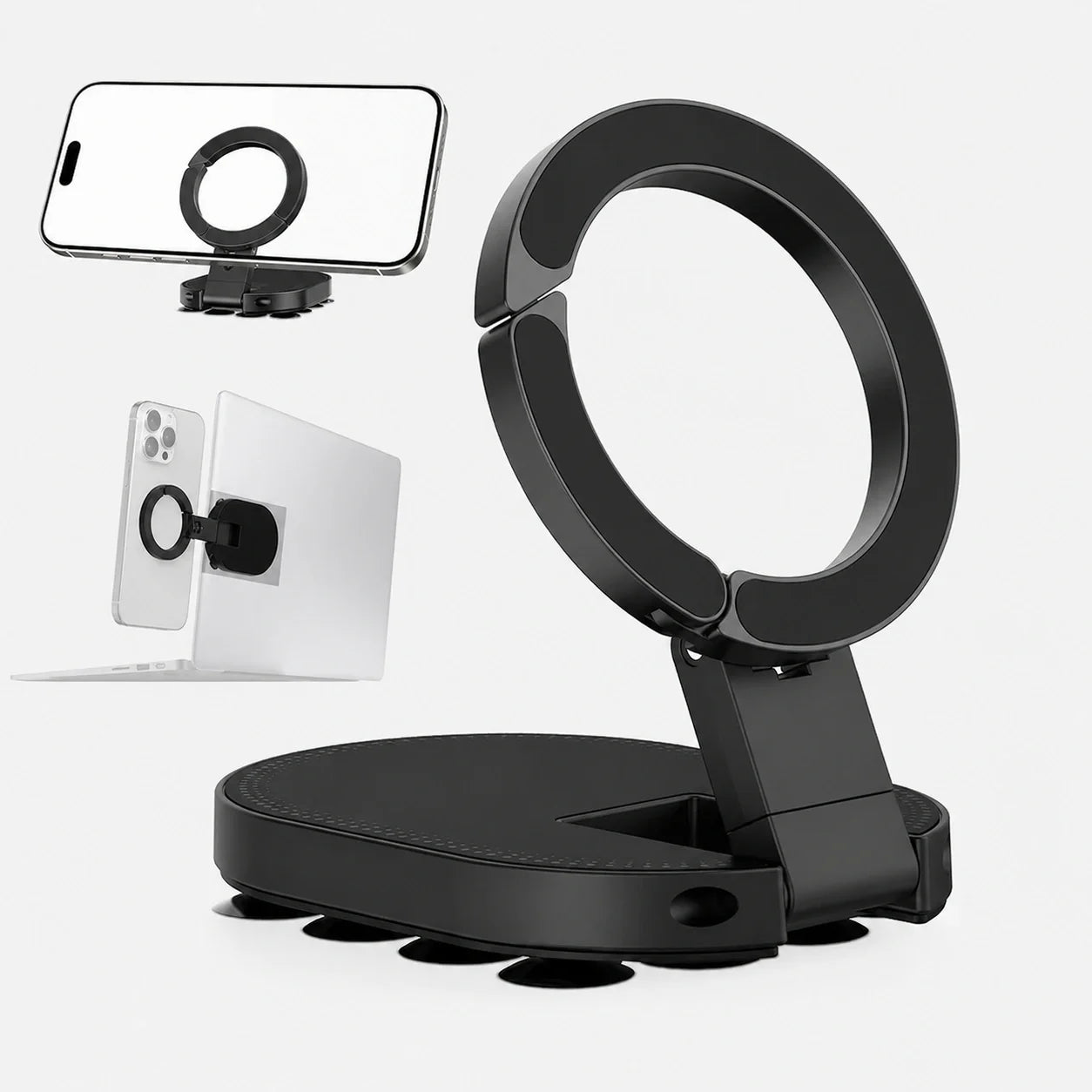 StickShot Pro – 360° Magnetic Suction Phone Mount & Stand