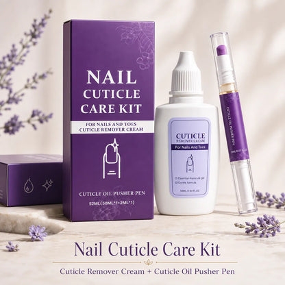 NailLock Duo — Cuticle Remover Cream + Oil Pusher Pen