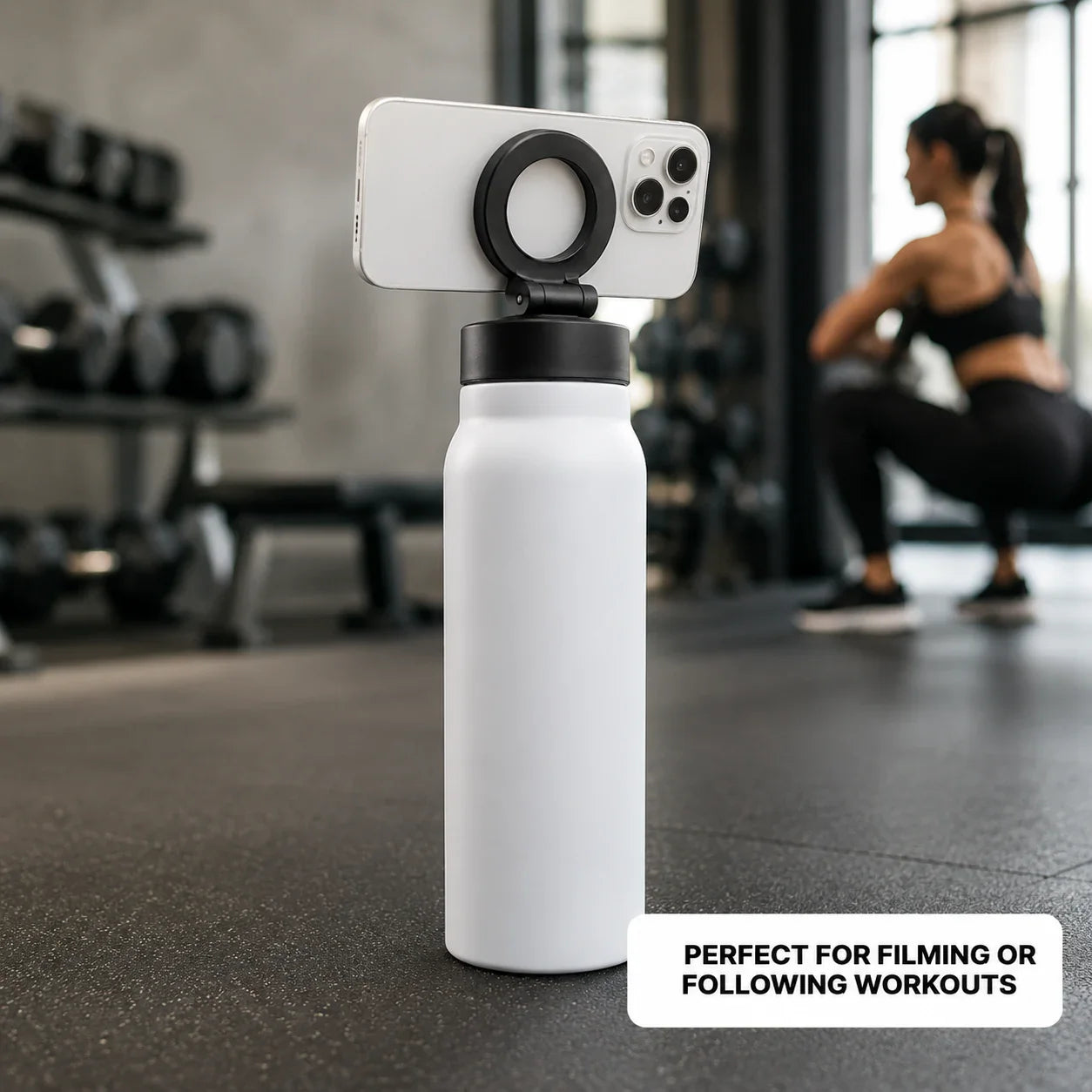 Arvenal SnapFlask — Magnetic Phone-Mount Water Bottle
